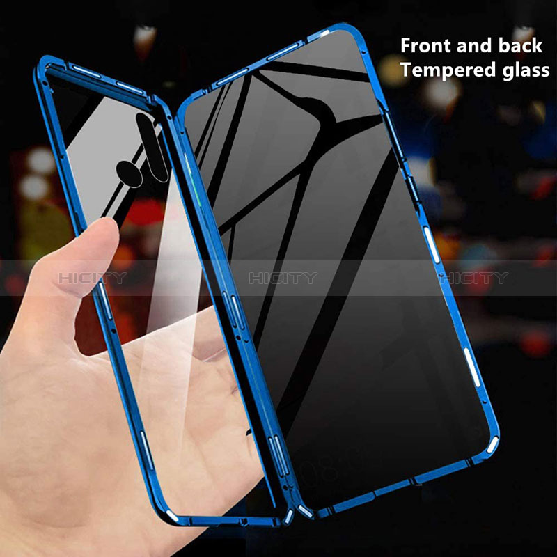 Custodia Lusso Alluminio Laterale Specchio 360 Gradi Cover per Samsung Galaxy A20