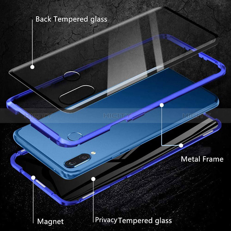 Custodia Lusso Alluminio Laterale Specchio 360 Gradi Cover per Samsung Galaxy M10S