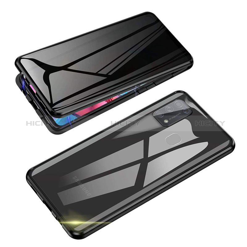 Custodia Lusso Alluminio Laterale Specchio 360 Gradi Cover per Samsung Galaxy M31