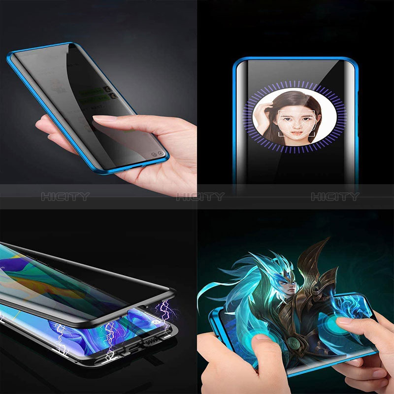 Custodia Lusso Alluminio Laterale Specchio 360 Gradi Cover per Samsung Galaxy Note 10 Lite