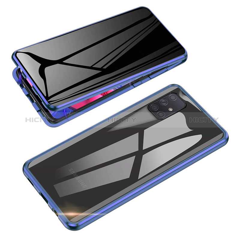 Custodia Lusso Alluminio Laterale Specchio 360 Gradi Cover per Samsung Galaxy S10 Lite