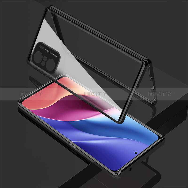 Custodia Lusso Alluminio Laterale Specchio 360 Gradi Cover per Xiaomi Mi 11i 5G