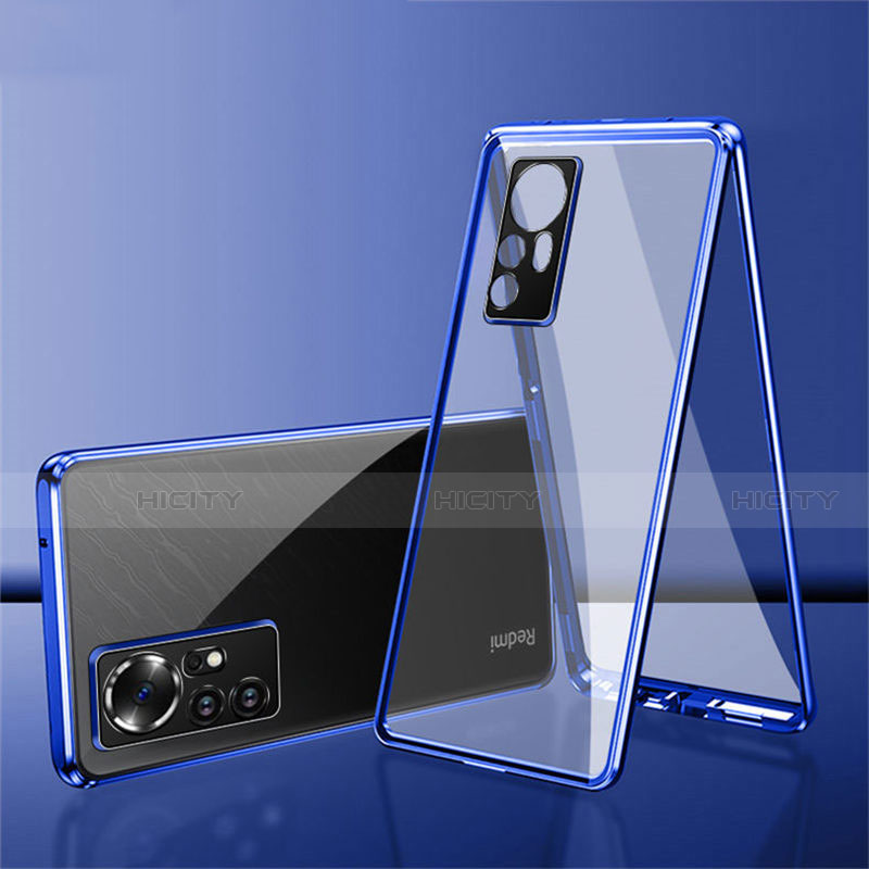 Custodia Lusso Alluminio Laterale Specchio 360 Gradi Cover per Xiaomi Mi 12 5G