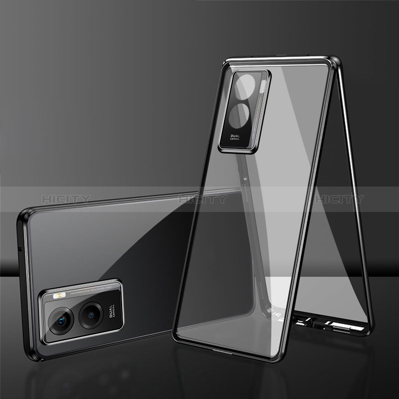 Custodia Lusso Alluminio Laterale Specchio 360 Gradi Cover per Xiaomi Poco C50