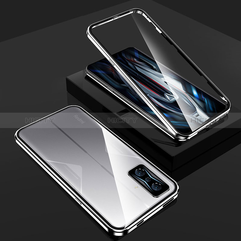 Custodia Lusso Alluminio Laterale Specchio 360 Gradi Cover per Xiaomi Poco F4 GT 5G