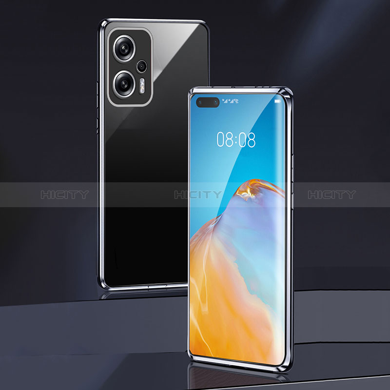 Custodia Lusso Alluminio Laterale Specchio 360 Gradi Cover per Xiaomi Poco X4 GT 5G