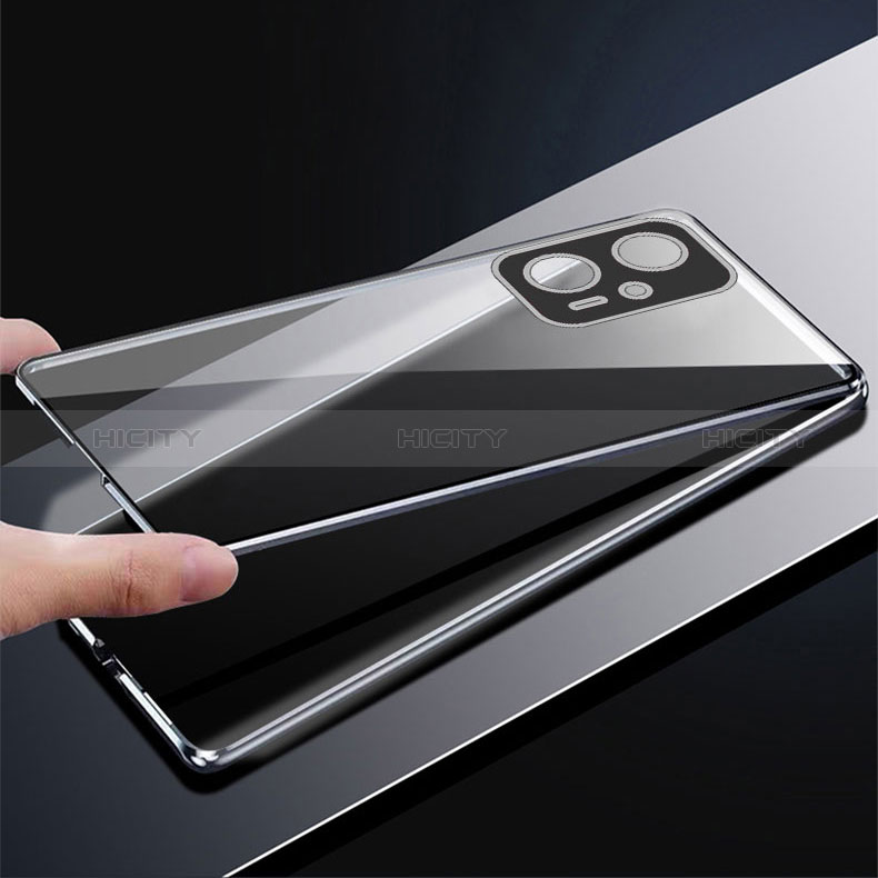 Custodia Lusso Alluminio Laterale Specchio 360 Gradi Cover per Xiaomi Poco X4 GT 5G