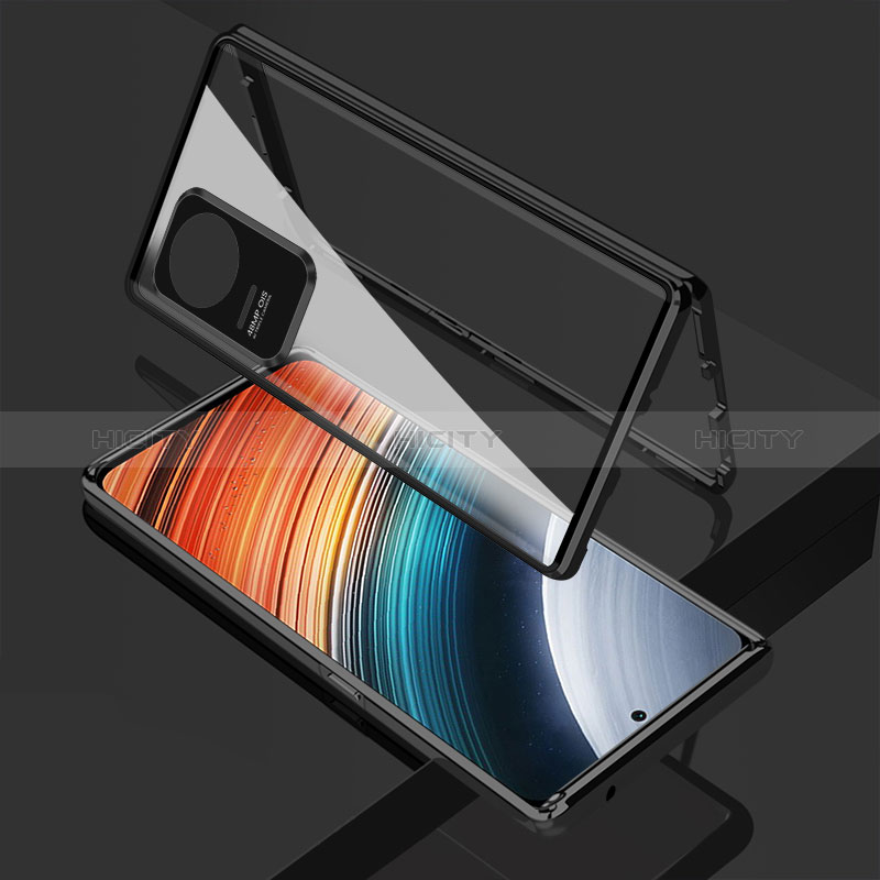 Custodia Lusso Alluminio Laterale Specchio 360 Gradi Cover per Xiaomi Redmi K40S 5G