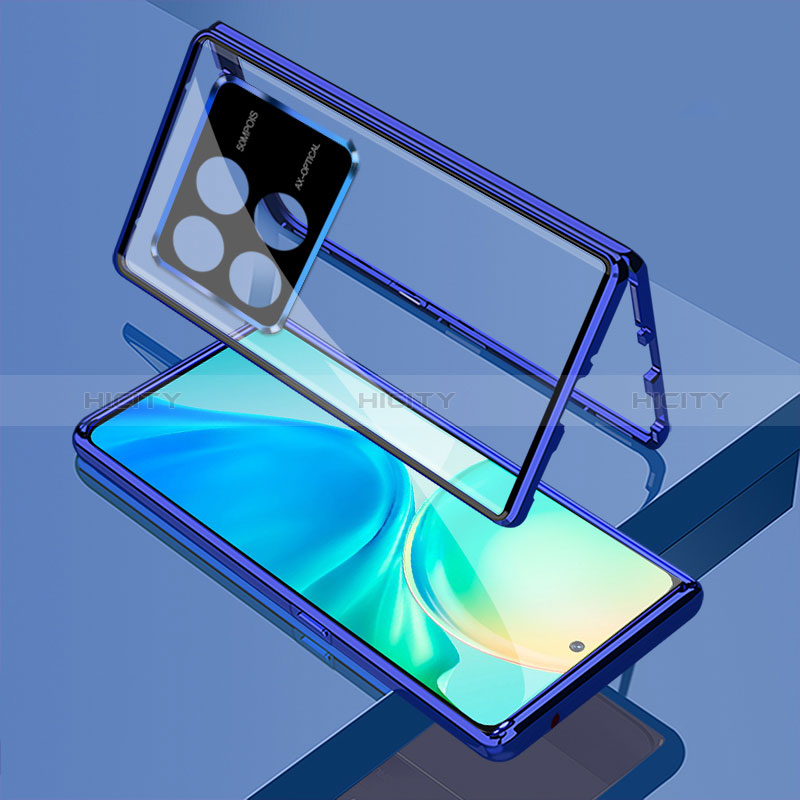 Custodia Lusso Alluminio Laterale Specchio 360 Gradi Cover per Xiaomi Redmi K70 Pro 5G