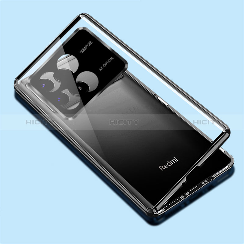 Custodia Lusso Alluminio Laterale Specchio 360 Gradi Cover per Xiaomi Redmi K70E 5G