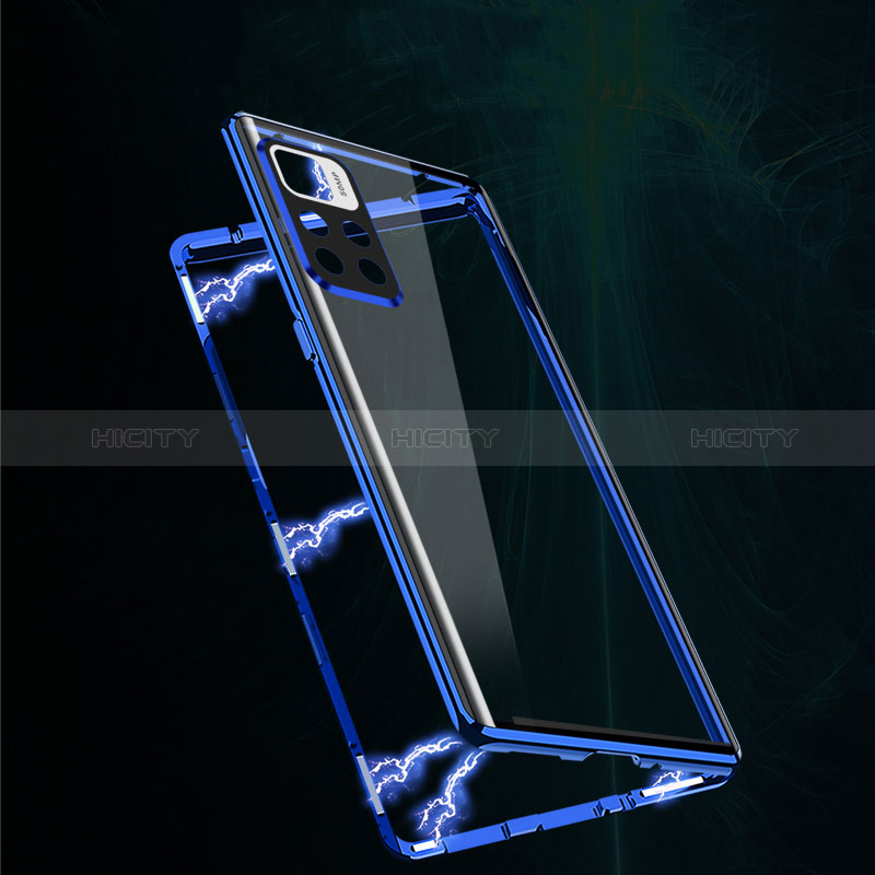 Custodia Lusso Alluminio Laterale Specchio 360 Gradi Cover per Xiaomi Redmi Note 11S 5G