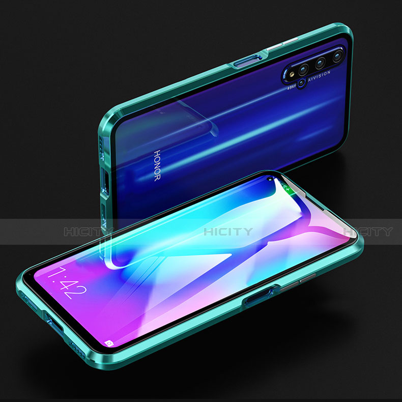 Custodia Lusso Alluminio Laterale Specchio 360 Gradi Cover T01 per Huawei Honor 20