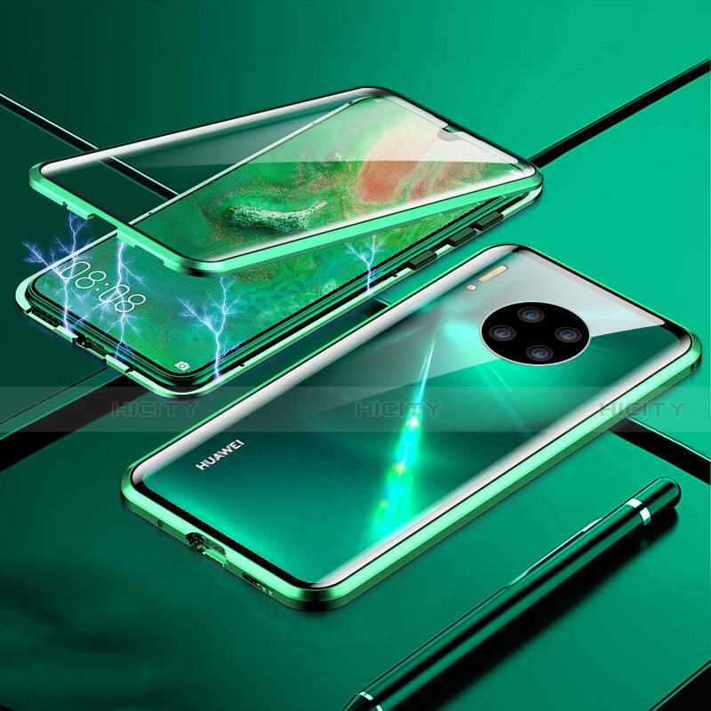 Custodia Lusso Alluminio Laterale Specchio 360 Gradi Cover T01 per Huawei Mate 30 Pro 5G