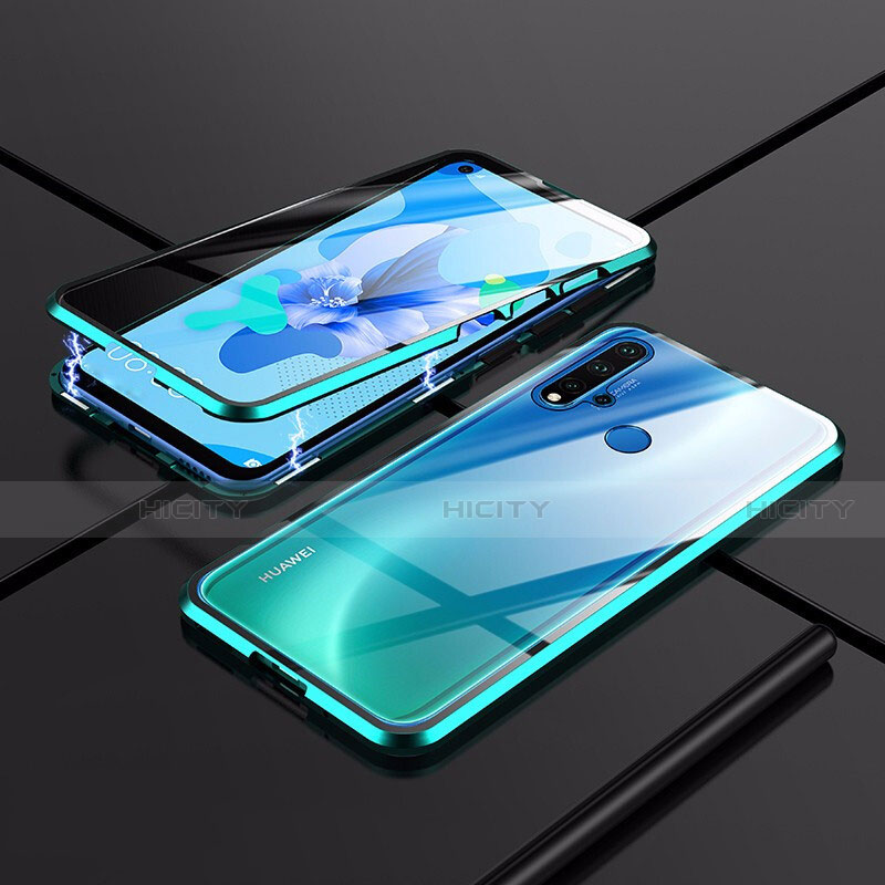 Custodia Lusso Alluminio Laterale Specchio 360 Gradi Cover T01 per Huawei Nova 5i