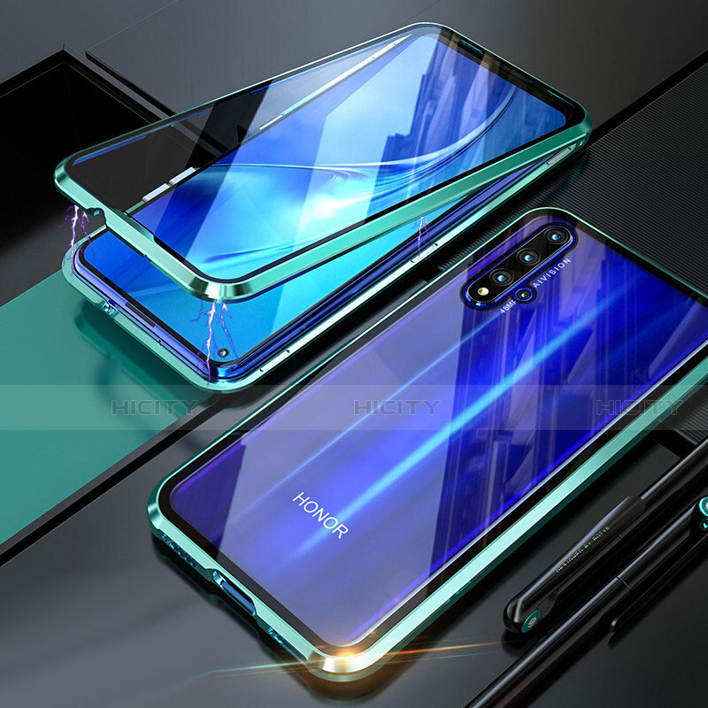 Custodia Lusso Alluminio Laterale Specchio 360 Gradi Cover T01 per Huawei Nova 5T