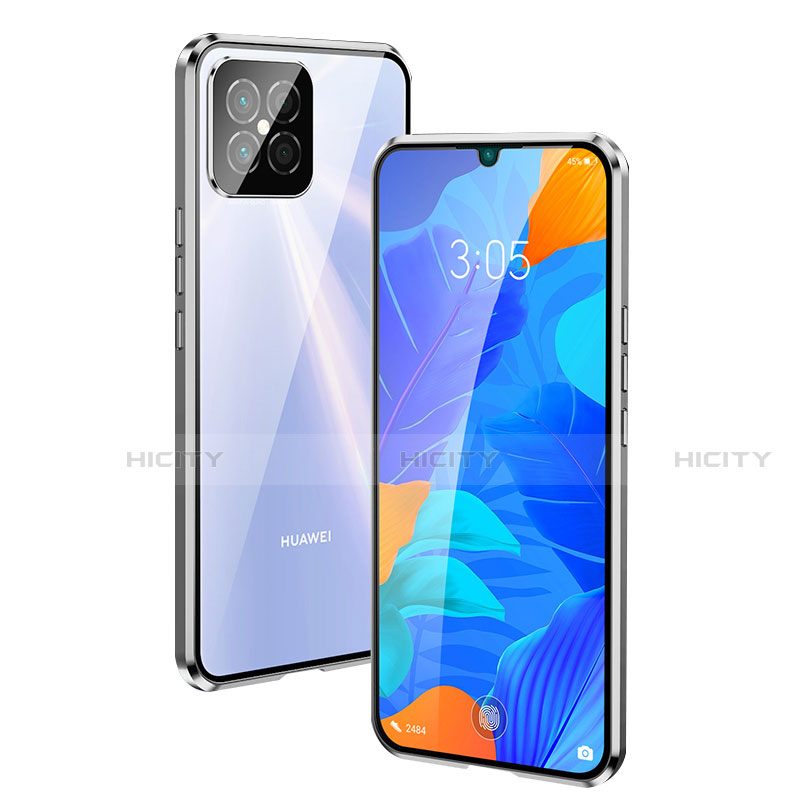 Custodia Lusso Alluminio Laterale Specchio 360 Gradi Cover T01 per Huawei Nova 8 SE 5G