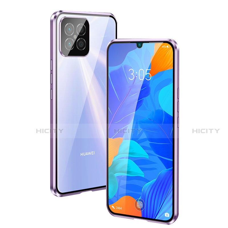 Custodia Lusso Alluminio Laterale Specchio 360 Gradi Cover T01 per Huawei Nova 8 SE 5G