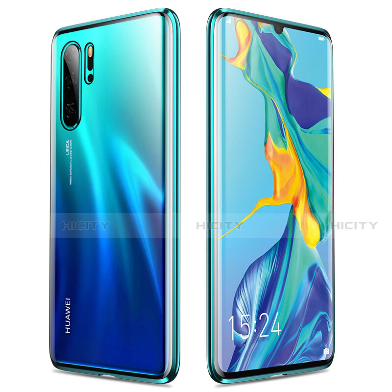 Custodia Lusso Alluminio Laterale Specchio 360 Gradi Cover T01 per Huawei P30 Pro