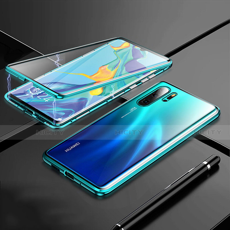 Custodia Lusso Alluminio Laterale Specchio 360 Gradi Cover T01 per Huawei P30 Pro New Edition