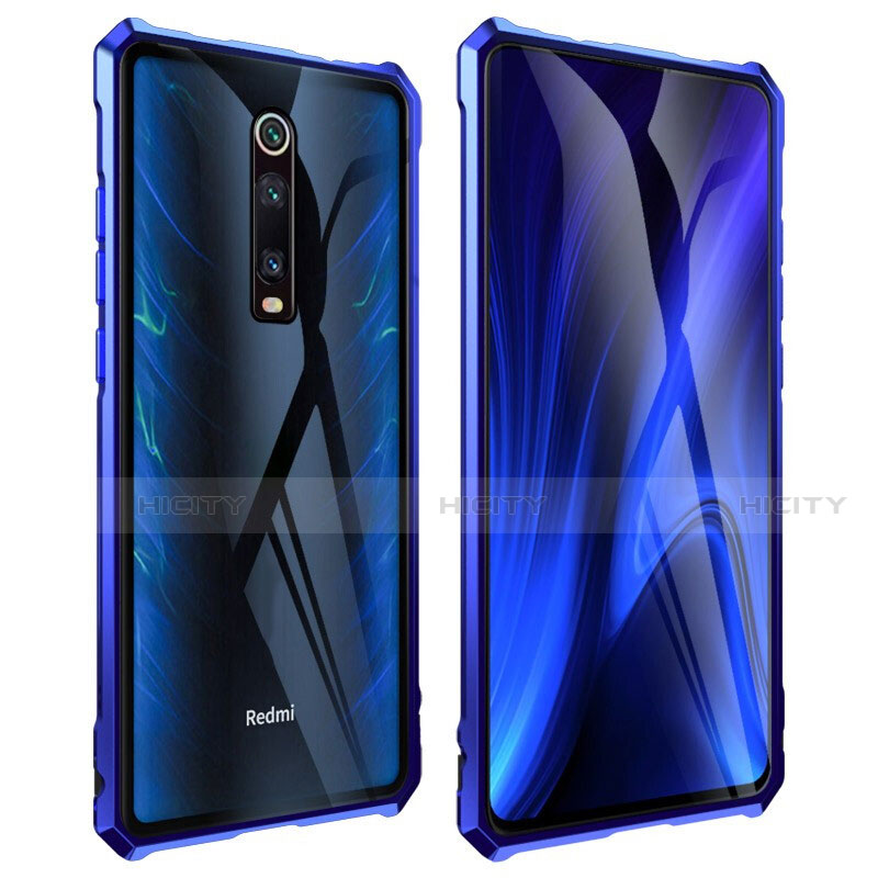 Custodia Lusso Alluminio Laterale Specchio 360 Gradi Cover T01 per Xiaomi Mi 9T Pro