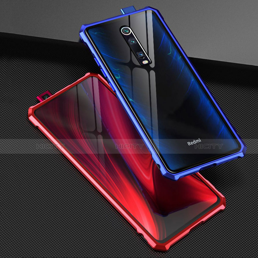 Custodia Lusso Alluminio Laterale Specchio 360 Gradi Cover T01 per Xiaomi Mi 9T Pro