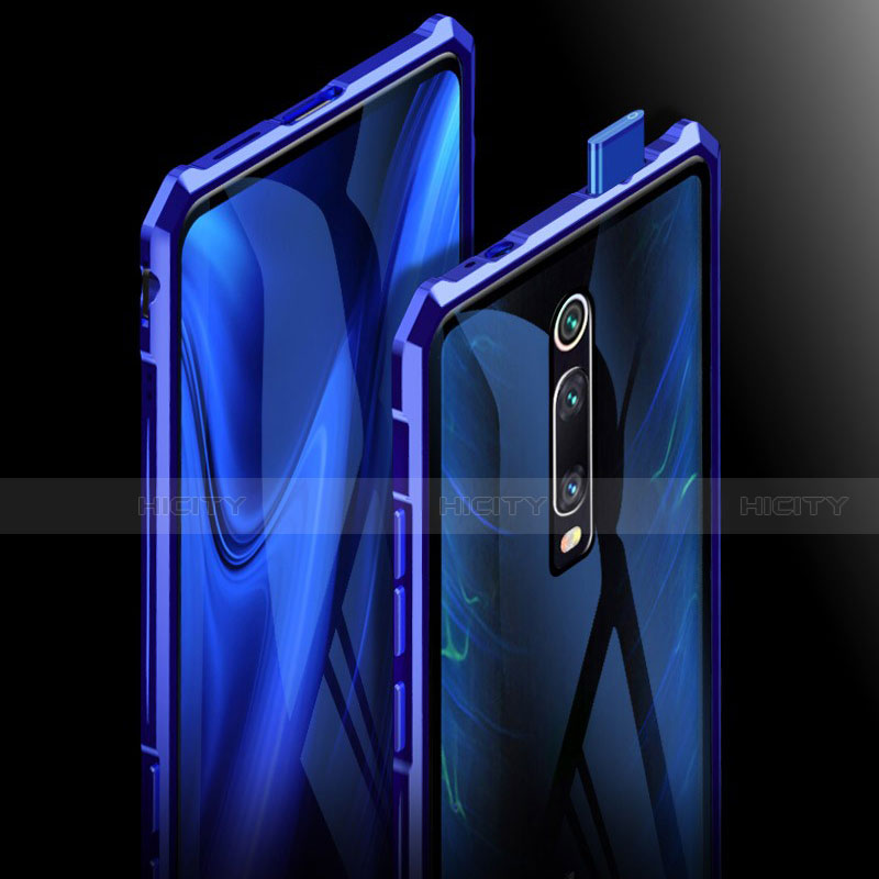 Custodia Lusso Alluminio Laterale Specchio 360 Gradi Cover T01 per Xiaomi Mi 9T Pro