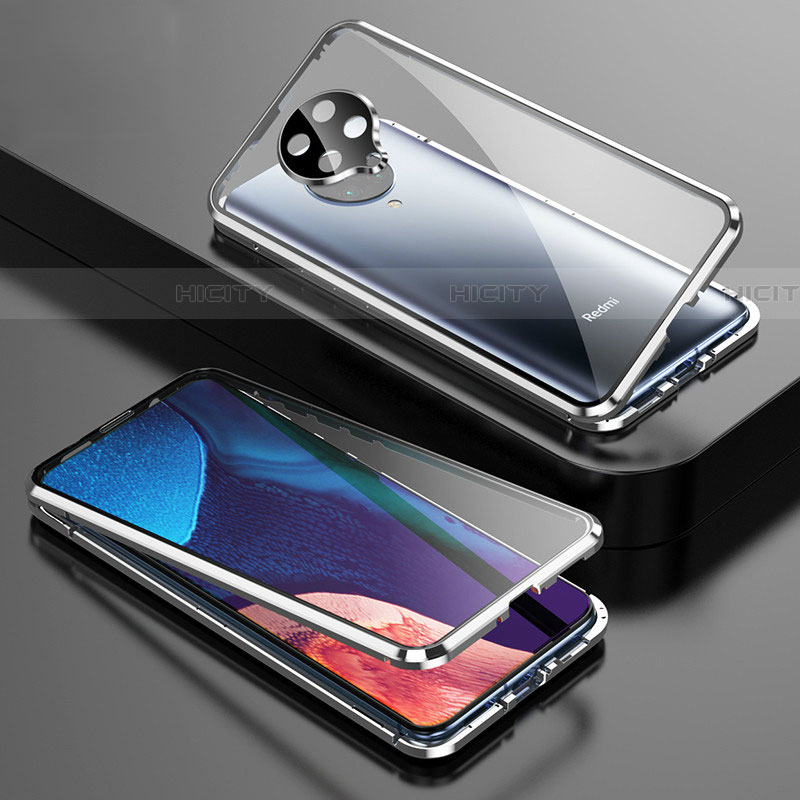 Custodia Lusso Alluminio Laterale Specchio 360 Gradi Cover T01 per Xiaomi Poco F2 Pro