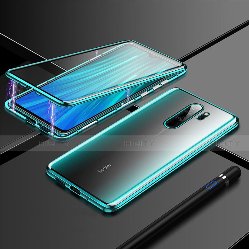 Custodia Lusso Alluminio Laterale Specchio 360 Gradi Cover T01 per Xiaomi Redmi Note 8 Pro