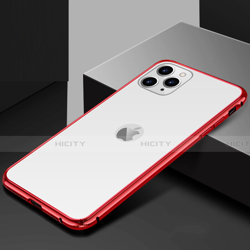 Custodia Lusso Alluminio Laterale Specchio 360 Gradi Cover T02 per Apple iPhone 11 Pro Max