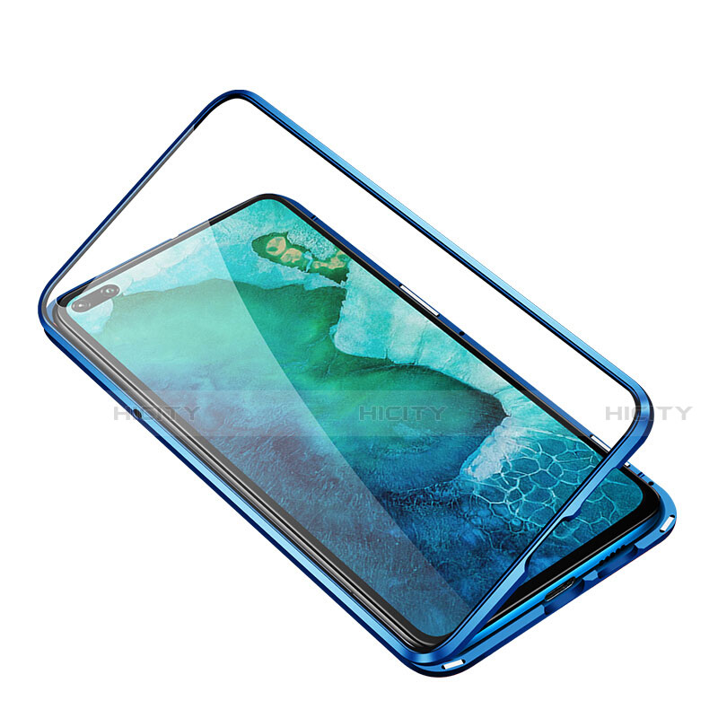 Custodia Lusso Alluminio Laterale Specchio 360 Gradi Cover T02 per Huawei Honor V30 5G