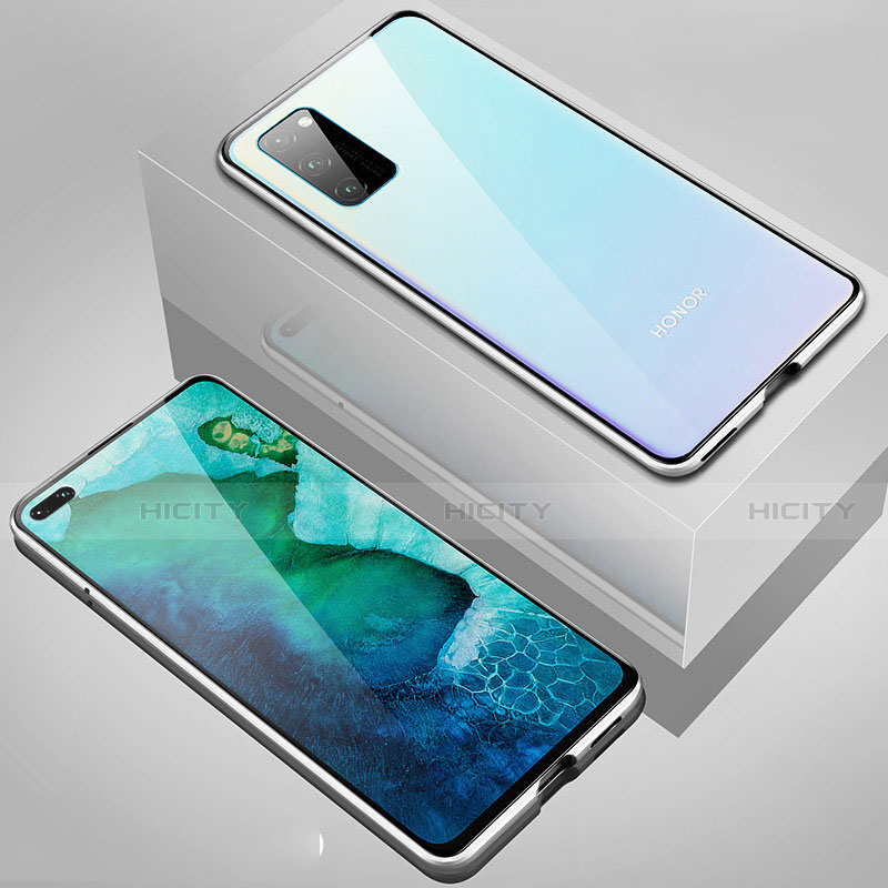 Custodia Lusso Alluminio Laterale Specchio 360 Gradi Cover T02 per Huawei Honor View 30 Pro 5G