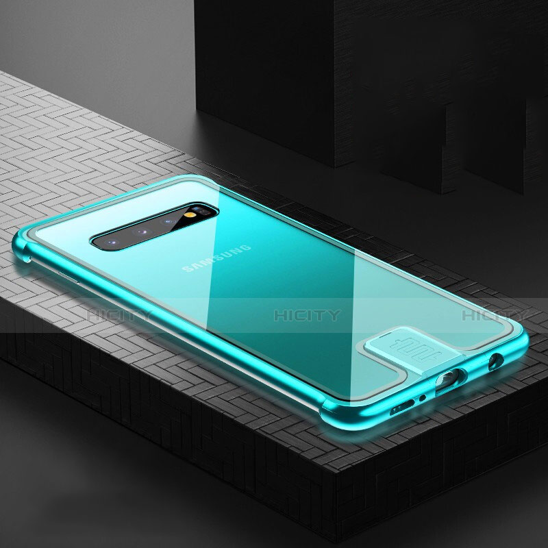 Custodia Lusso Alluminio Laterale Specchio 360 Gradi Cover T02 per Samsung Galaxy S10 5G