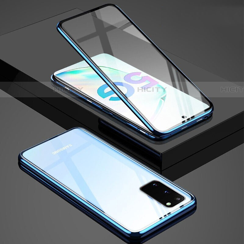 Custodia Lusso Alluminio Laterale Specchio 360 Gradi Cover T02 per Samsung Galaxy S20 5G