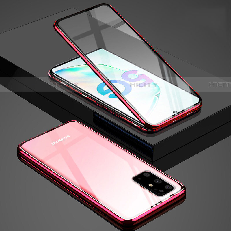 Custodia Lusso Alluminio Laterale Specchio 360 Gradi Cover T02 per Samsung Galaxy S20 Plus 5G