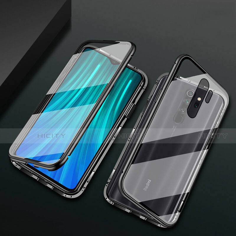 Custodia Lusso Alluminio Laterale Specchio 360 Gradi Cover T02 per Xiaomi Redmi Note 8 Pro