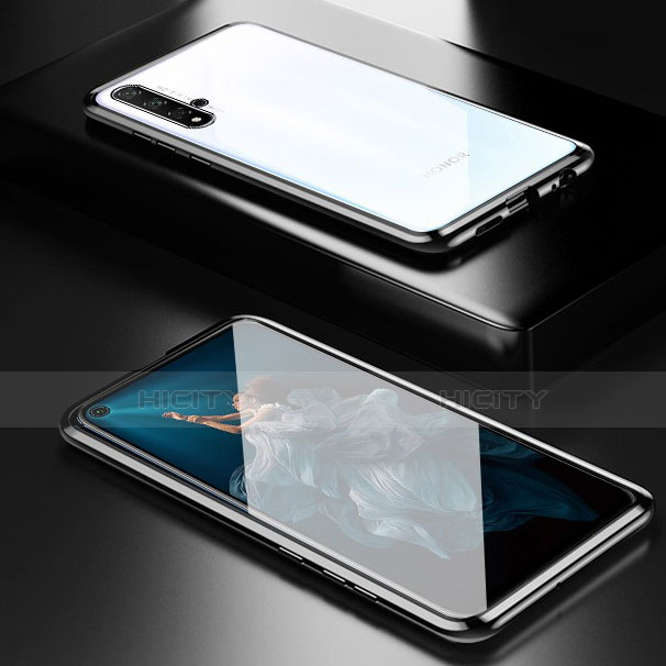 Custodia Lusso Alluminio Laterale Specchio 360 Gradi Cover T03 per Huawei Honor 20