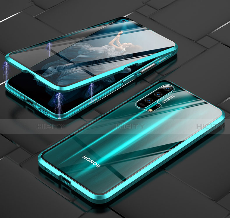 Custodia Lusso Alluminio Laterale Specchio 360 Gradi Cover T03 per Huawei Honor 20 Pro