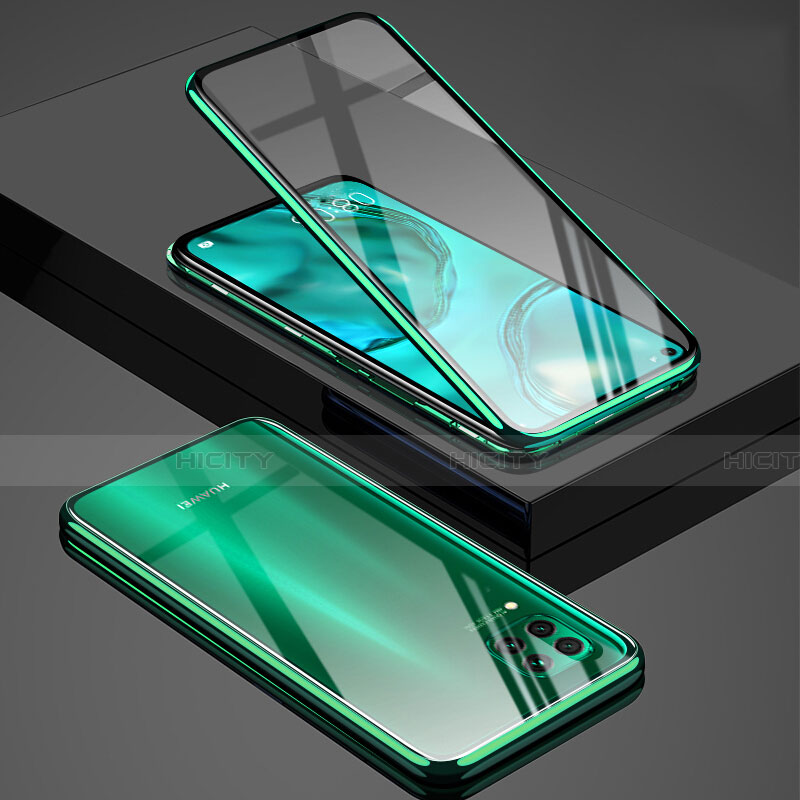 Custodia Lusso Alluminio Laterale Specchio 360 Gradi Cover T03 per Huawei Nova 6 SE