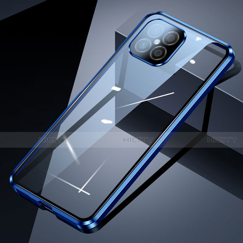 Custodia Lusso Alluminio Laterale Specchio 360 Gradi Cover T03 per Huawei Nova 8 SE 5G