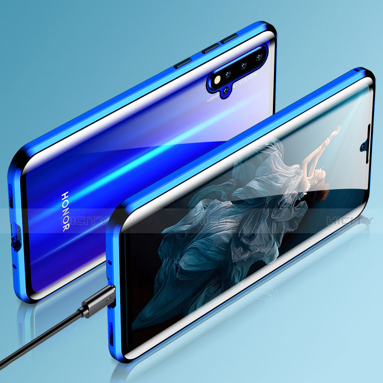 Custodia Lusso Alluminio Laterale Specchio 360 Gradi Cover T04 per Huawei Nova 5 Pro