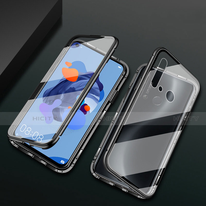 Custodia Lusso Alluminio Laterale Specchio 360 Gradi Cover T04 per Huawei Nova 5i