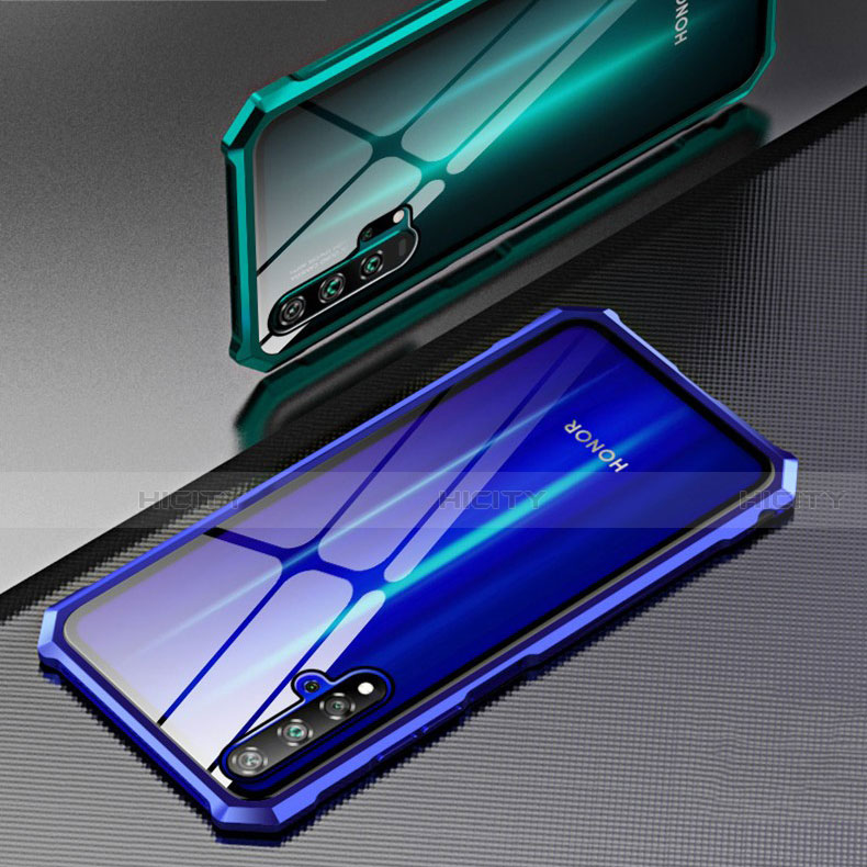 Custodia Lusso Alluminio Laterale Specchio 360 Gradi Cover T04 per Huawei Nova 5T