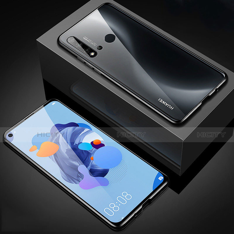 Custodia Lusso Alluminio Laterale Specchio 360 Gradi Cover T05 per Huawei Nova 5i