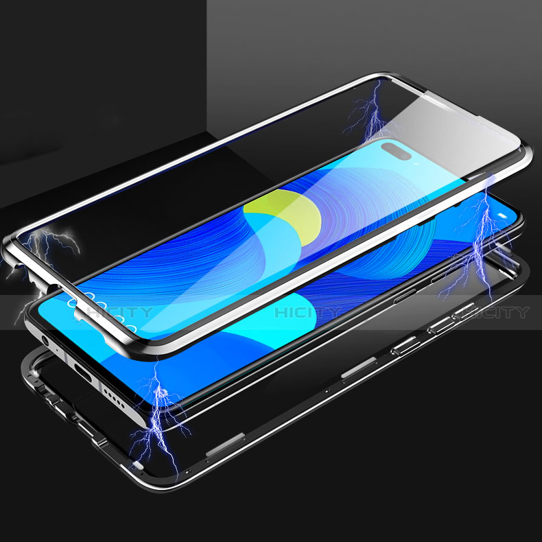 Custodia Lusso Alluminio Laterale Specchio 360 Gradi Cover T05 per Huawei Nova 6