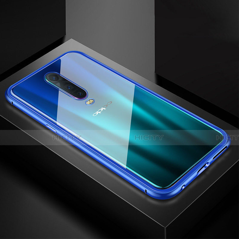 Custodia Lusso Alluminio Laterale Specchio 360 Gradi Cover T05 per Oppo R17 Pro