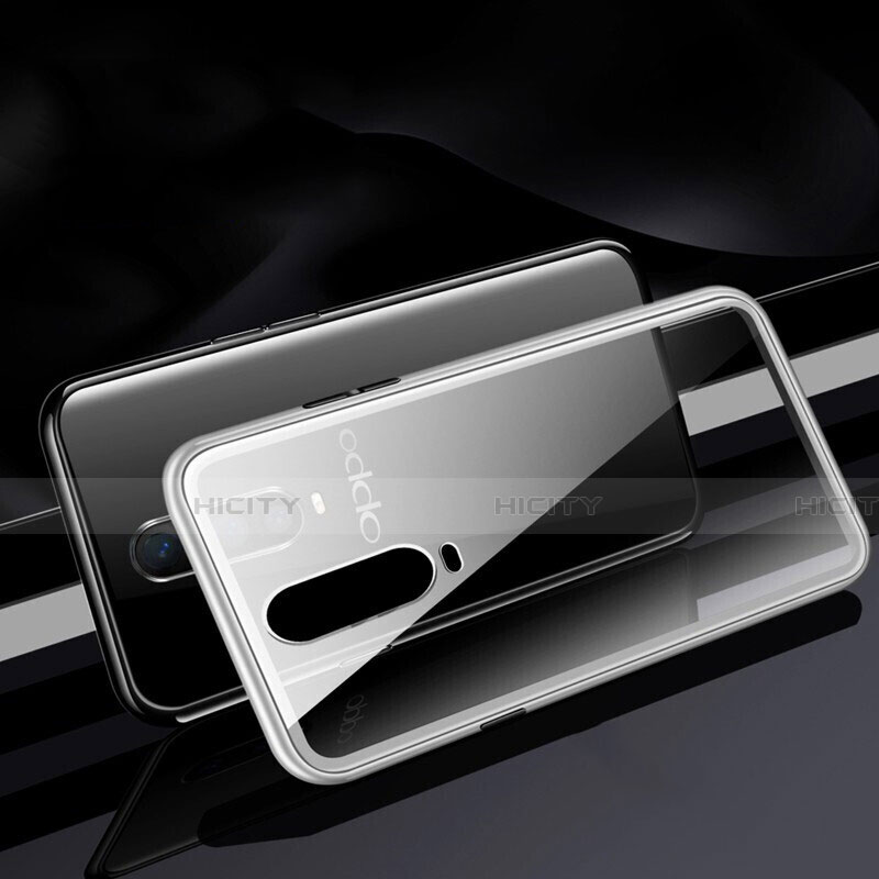 Custodia Lusso Alluminio Laterale Specchio 360 Gradi Cover T06 per Oppo R17 Pro