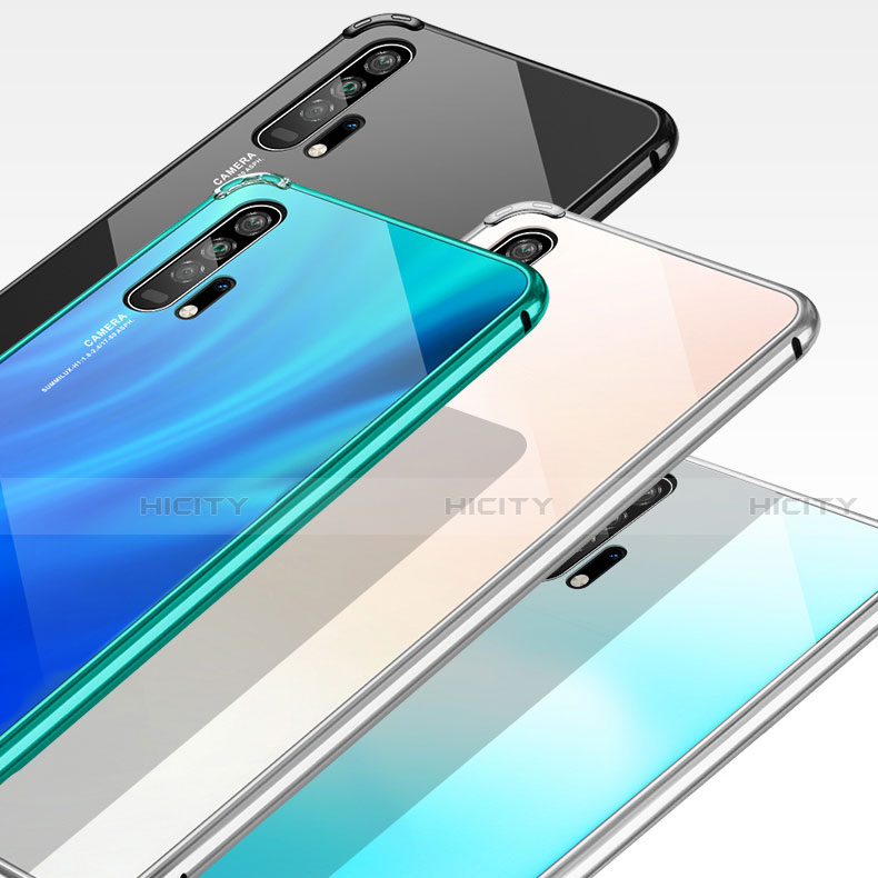 Custodia Lusso Alluminio Laterale Specchio 360 Gradi Cover T07 per Huawei Honor 20 Pro