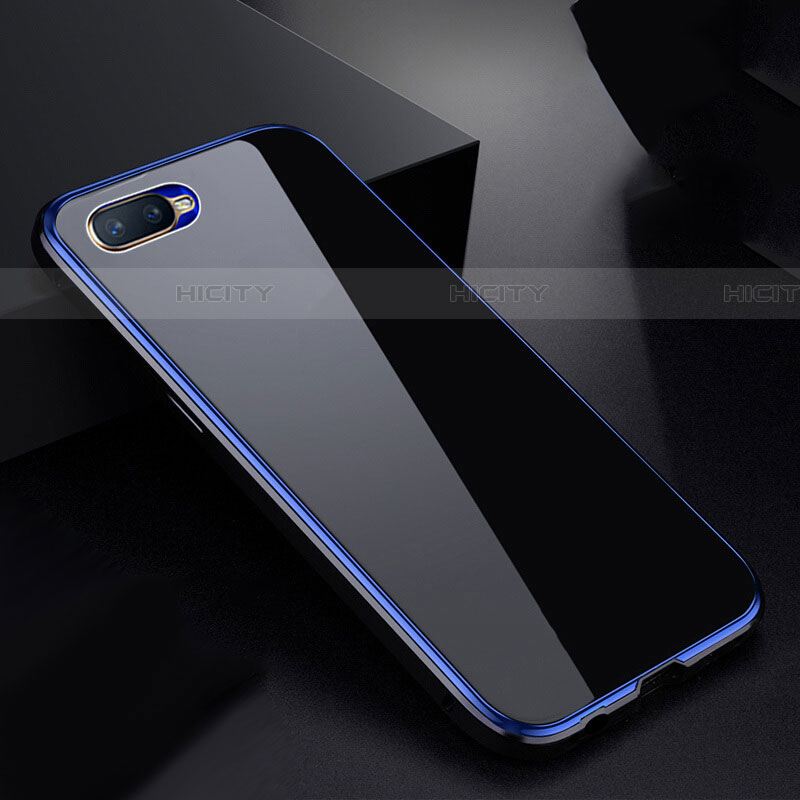 Custodia Lusso Alluminio Laterale Specchio 360 Gradi Cover T07 per Oppo RX17 Neo