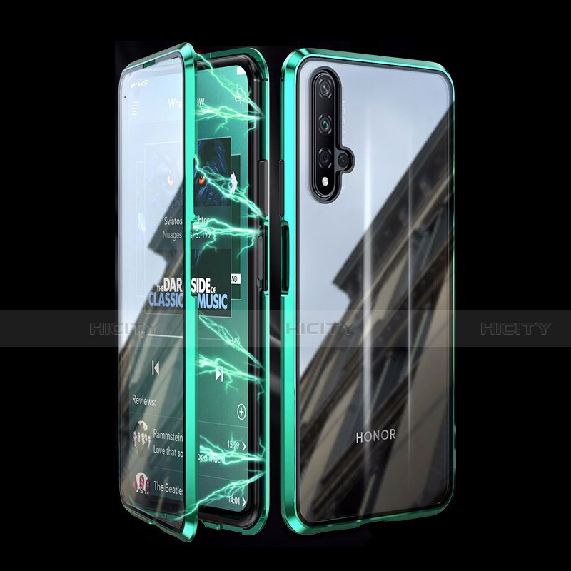 Custodia Lusso Alluminio Laterale Specchio 360 Gradi Cover T08 per Huawei Honor 20S