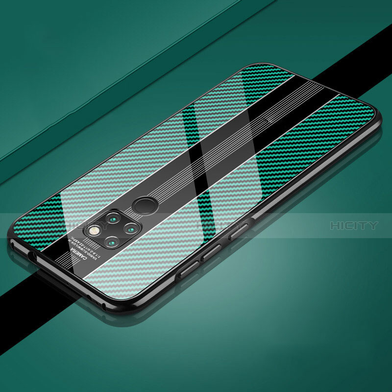 Custodia Lusso Alluminio Laterale Specchio 360 Gradi Cover T08 per Huawei Mate 20